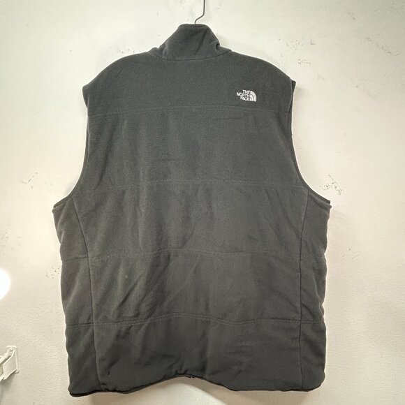 The North Face Vest Mens reversible vest grey blue Windstopper Fleece Full Zip - Picture 8 of 14